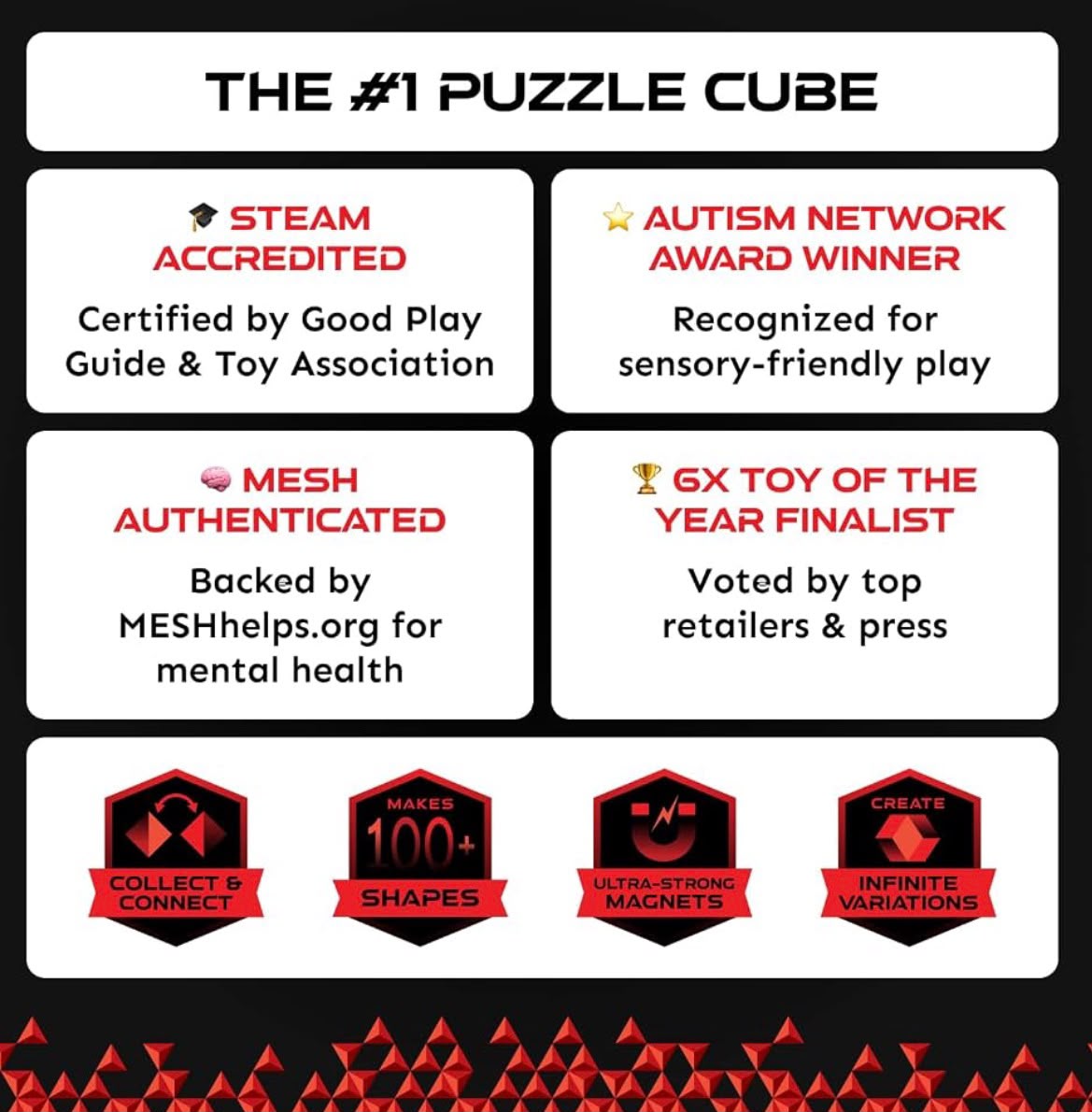 Magnetic Puzzle Cube – 100+ Creative Shapes & 3D Transformations